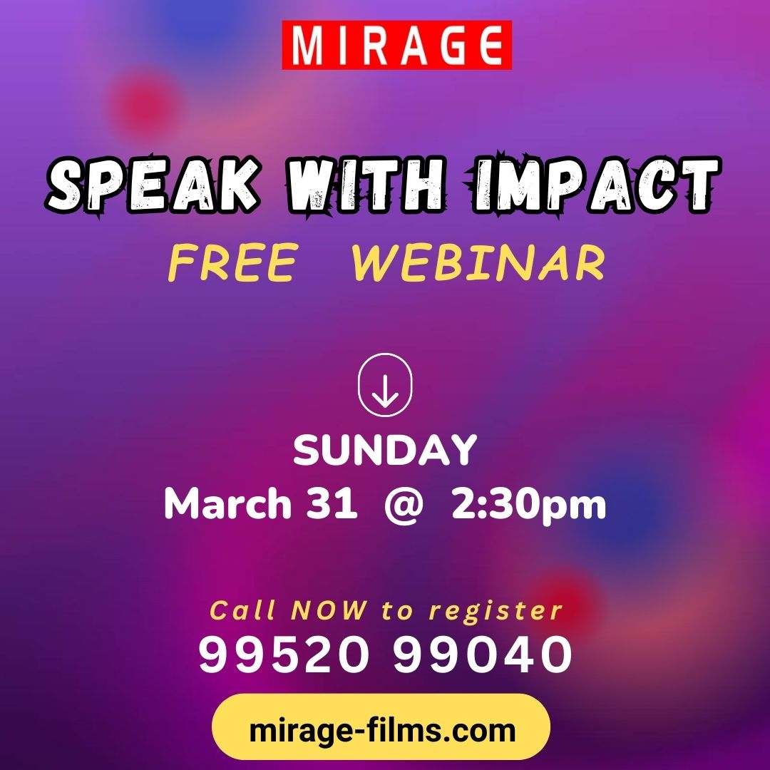 FREE WEBINAR – Speak with Impact